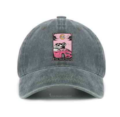 Purplehecate The Team Trash Tarot Card Baseball Cap
