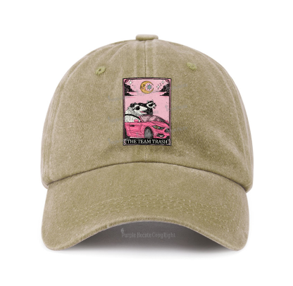 Purplehecate The Team Trash Tarot Card Baseball Cap