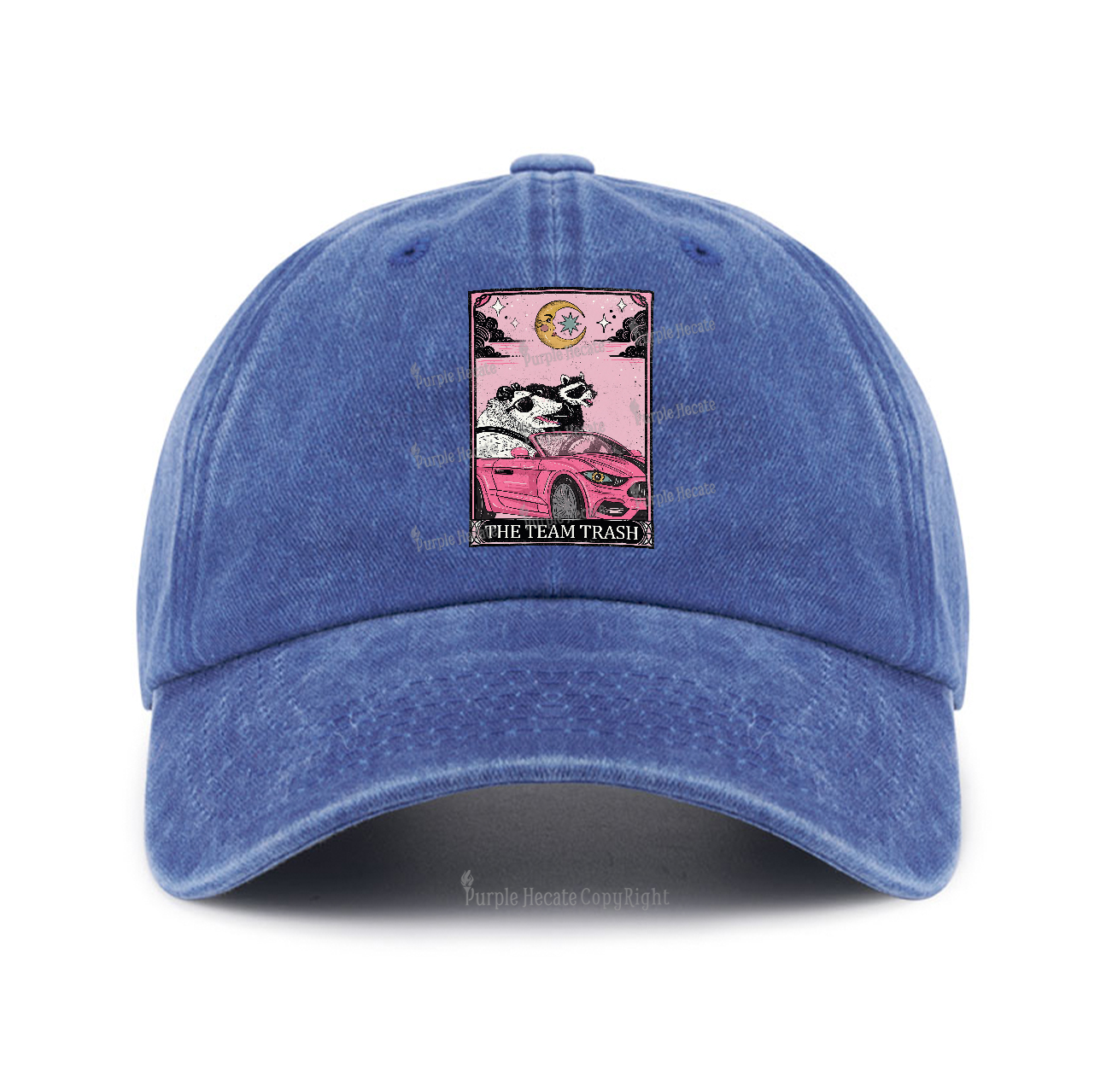 Purplehecate The Team Trash Tarot Card Baseball Cap