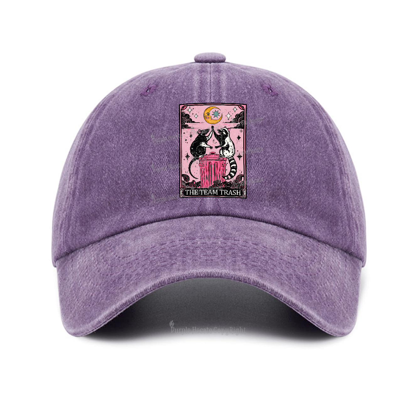 Purplehecate The Team Trash Raccoon & Opossum Tarot Baseball Cap
