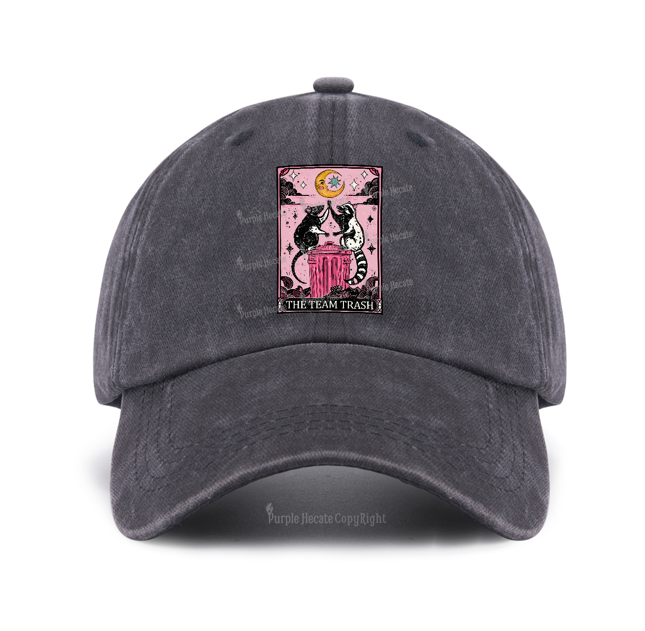 Purplehecate The Team Trash Raccoon & Opossum Tarot Baseball Cap