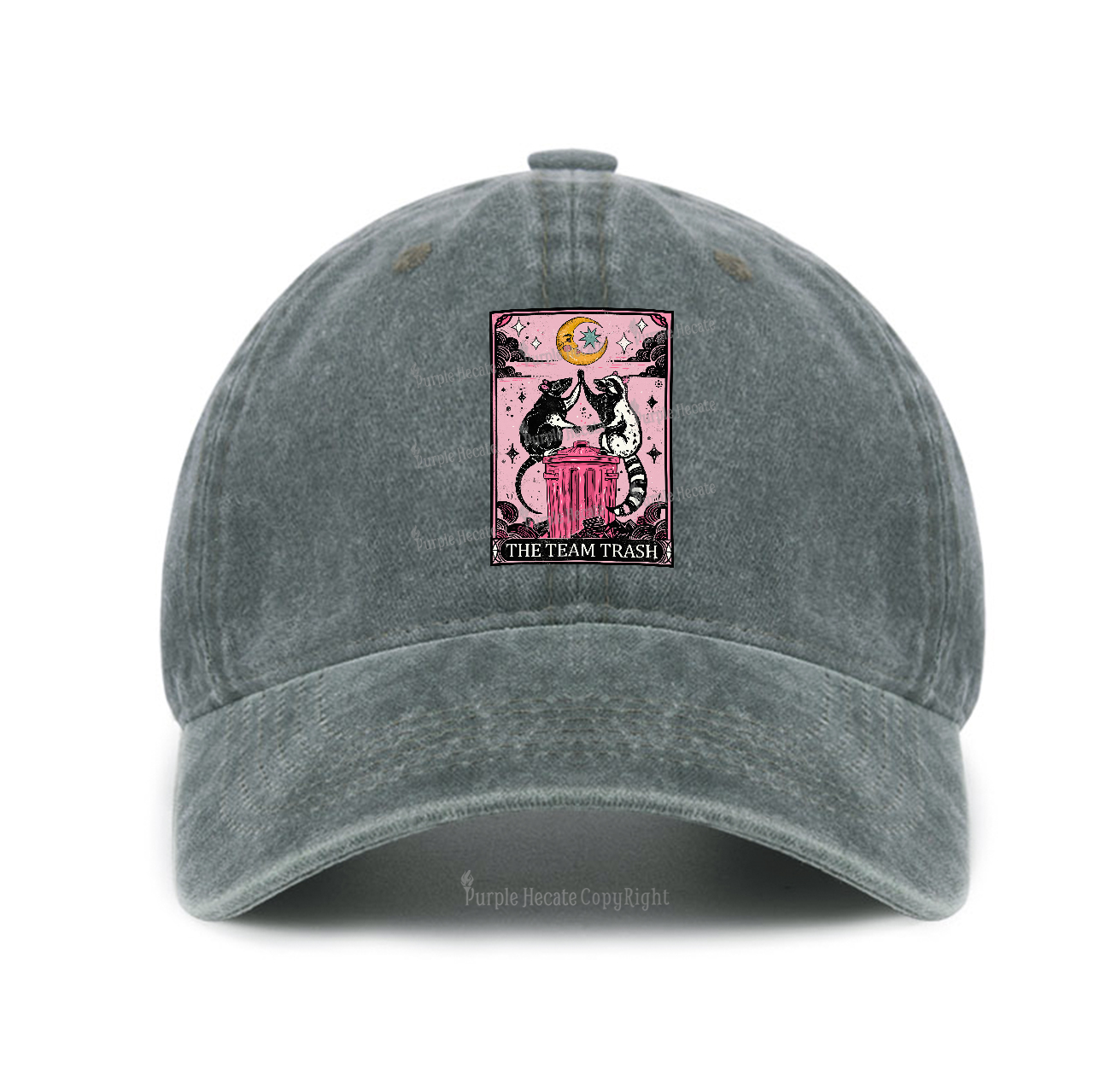 Purplehecate The Team Trash Raccoon & Opossum Tarot Baseball Cap