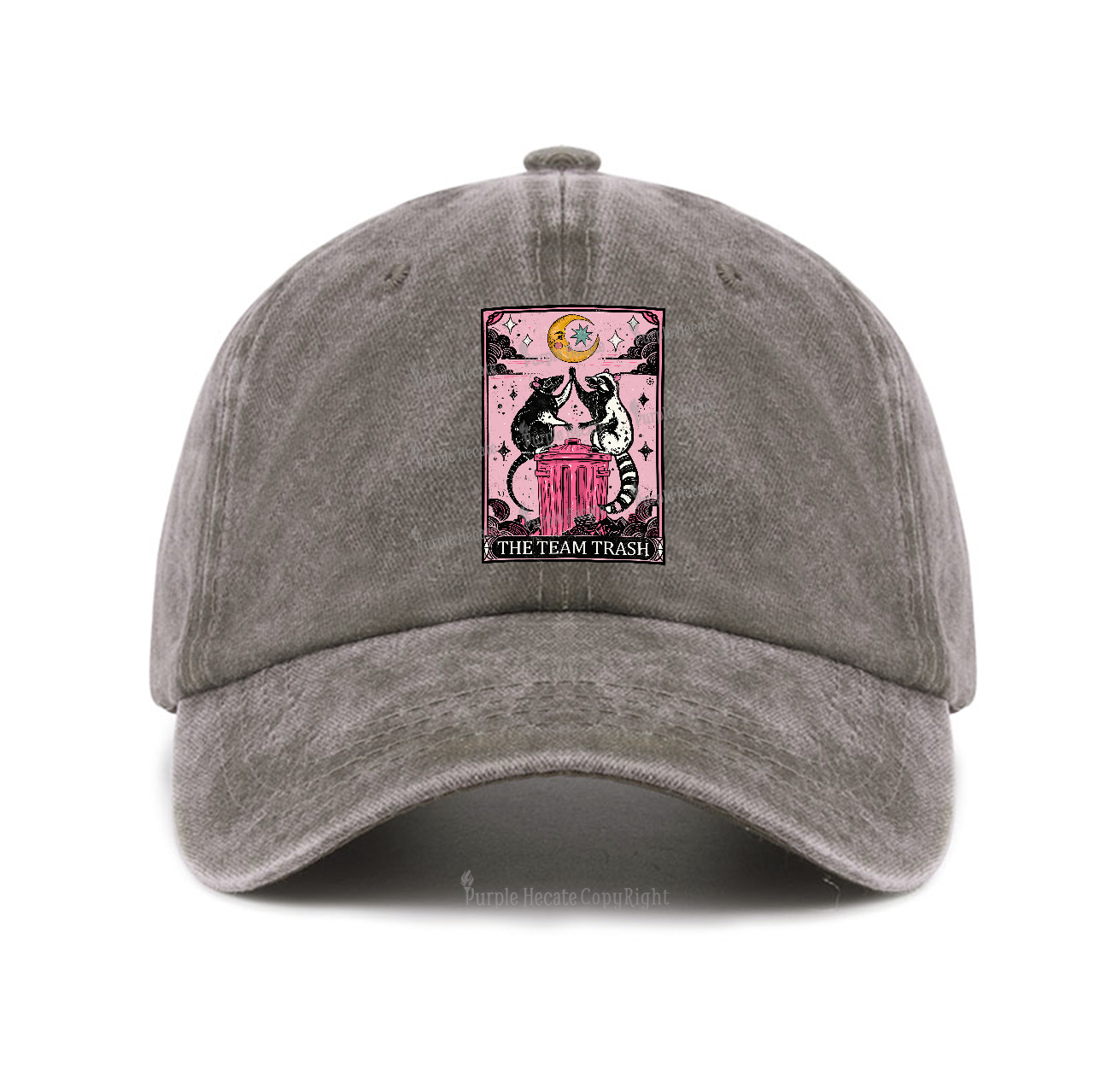 Purplehecate The Team Trash Raccoon & Opossum Tarot Baseball Cap