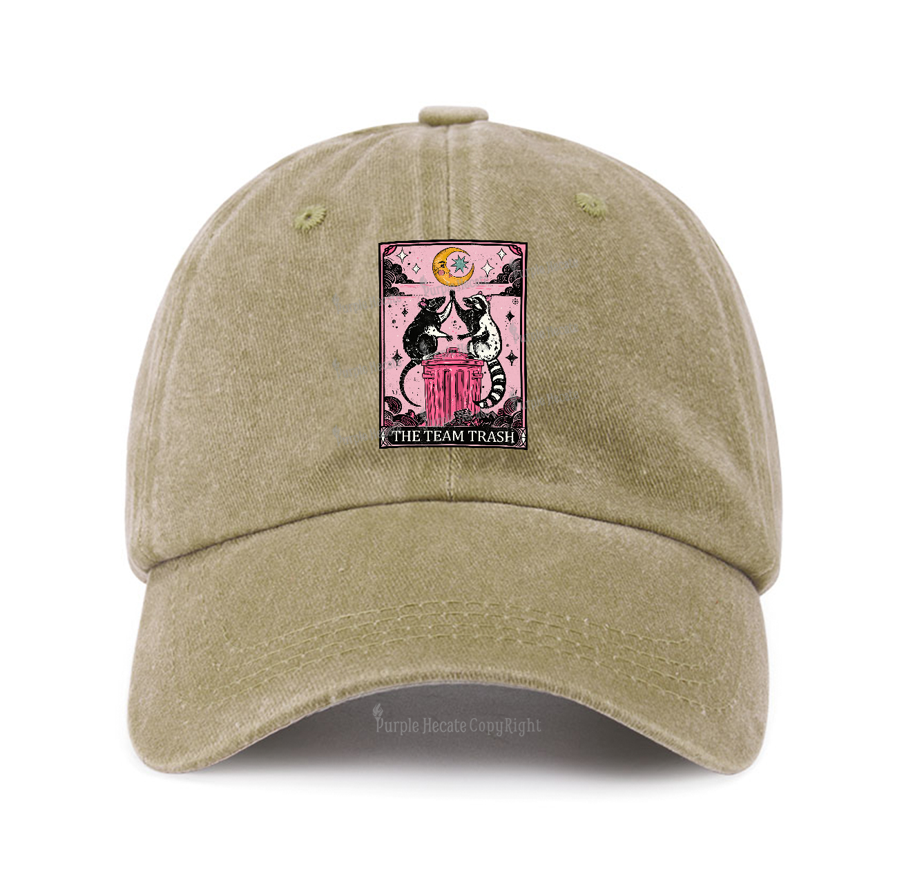 Purplehecate The Team Trash Raccoon & Opossum Tarot Baseball Cap