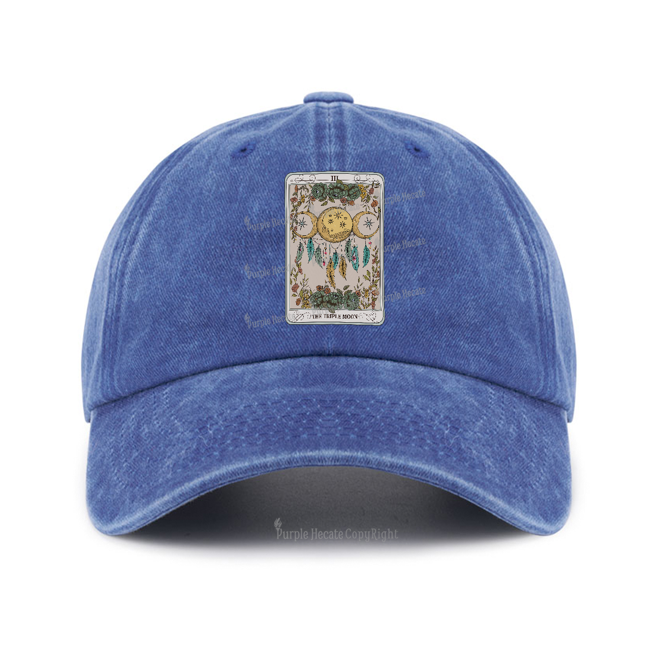 Purplehecate The Triple Moon Tarot Card Baseball Cap