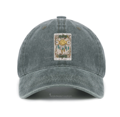 Purplehecate The Triple Moon Tarot Card Baseball Cap