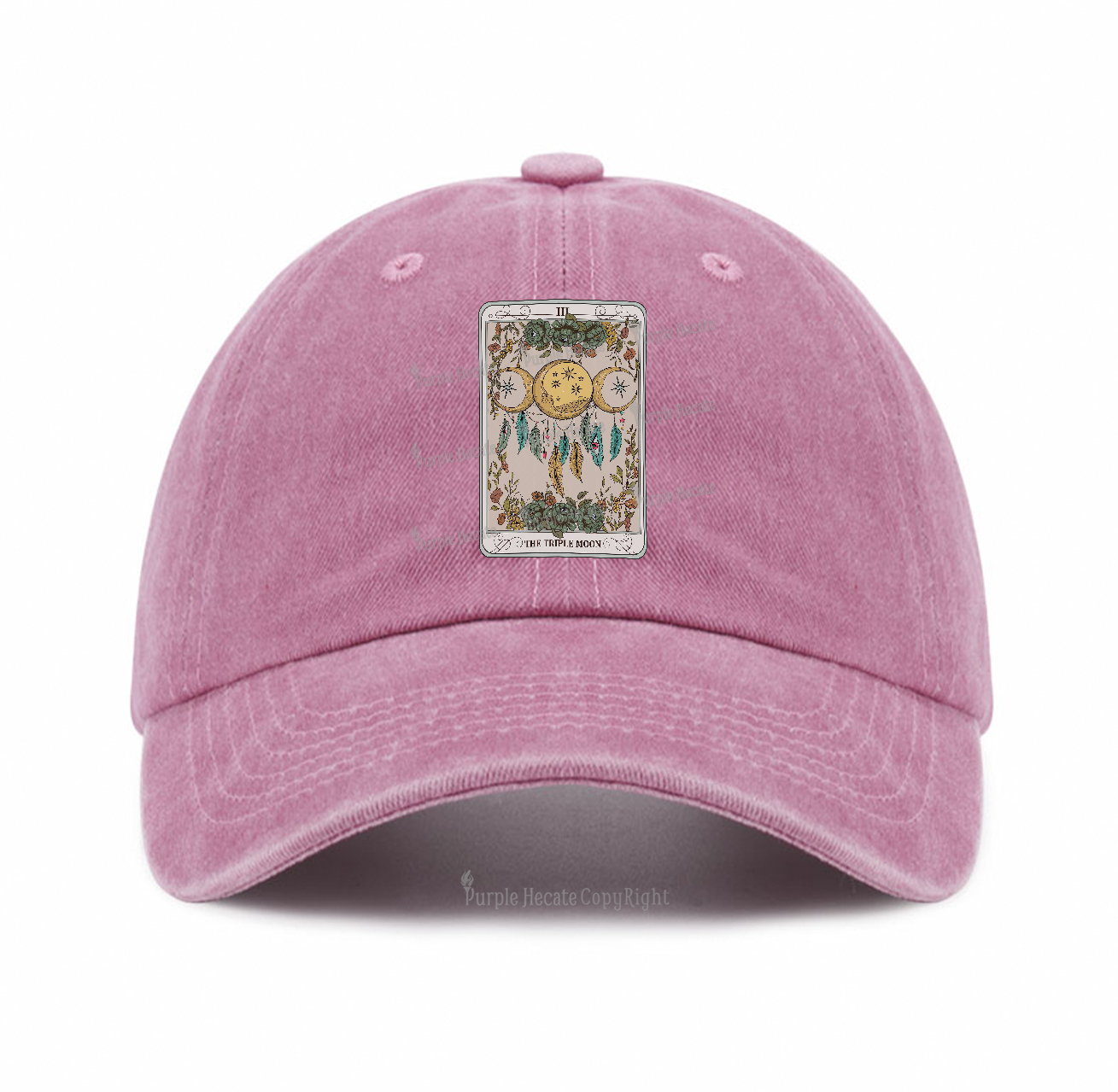 Purplehecate The Triple Moon Tarot Card Baseball Cap