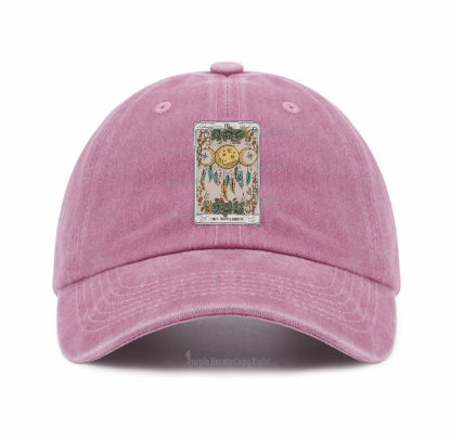 Purplehecate The Triple Moon Tarot Card Baseball Cap
