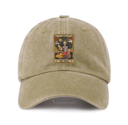 Purplehecate The Pizza Tarot Card Baseball Cap