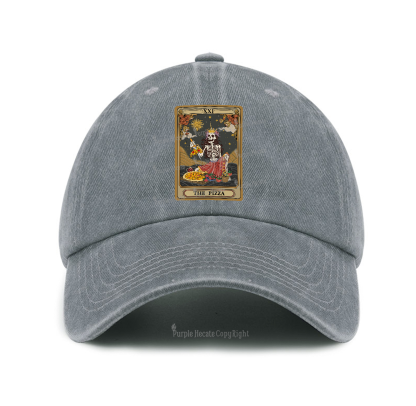 Purplehecate The Pizza Tarot Card Baseball Cap