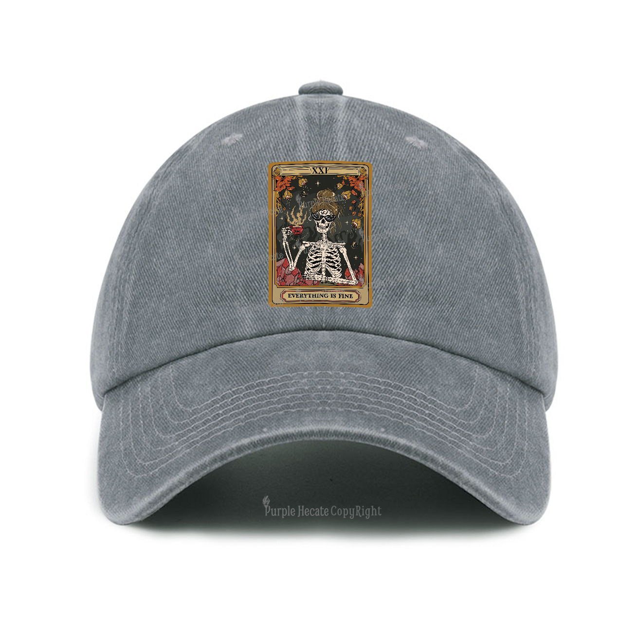 Purplehecate The Everything Fine Tarot Baseball Cap