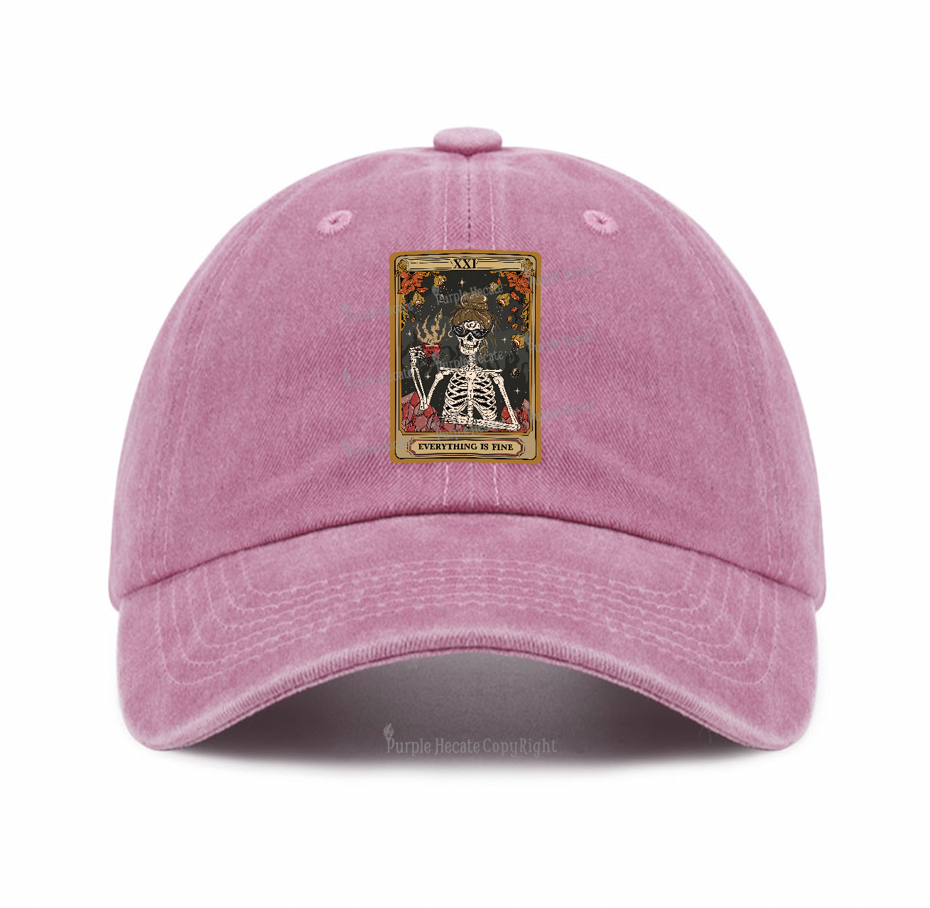 Purplehecate The Everything Fine Tarot Baseball Cap