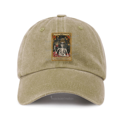 Purplehecate The Everything Fine Tarot Baseball Cap