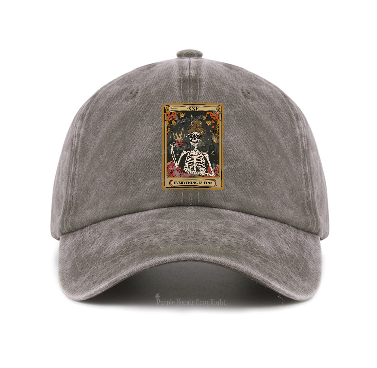 Purplehecate The Everything Fine Tarot Baseball Cap