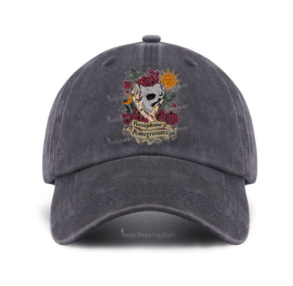 Purplehecate Persephone's Pomegranates Baseball Cap