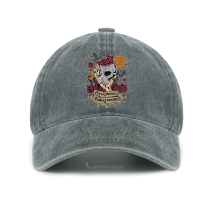Purplehecate Persephone's Pomegranates Baseball Cap