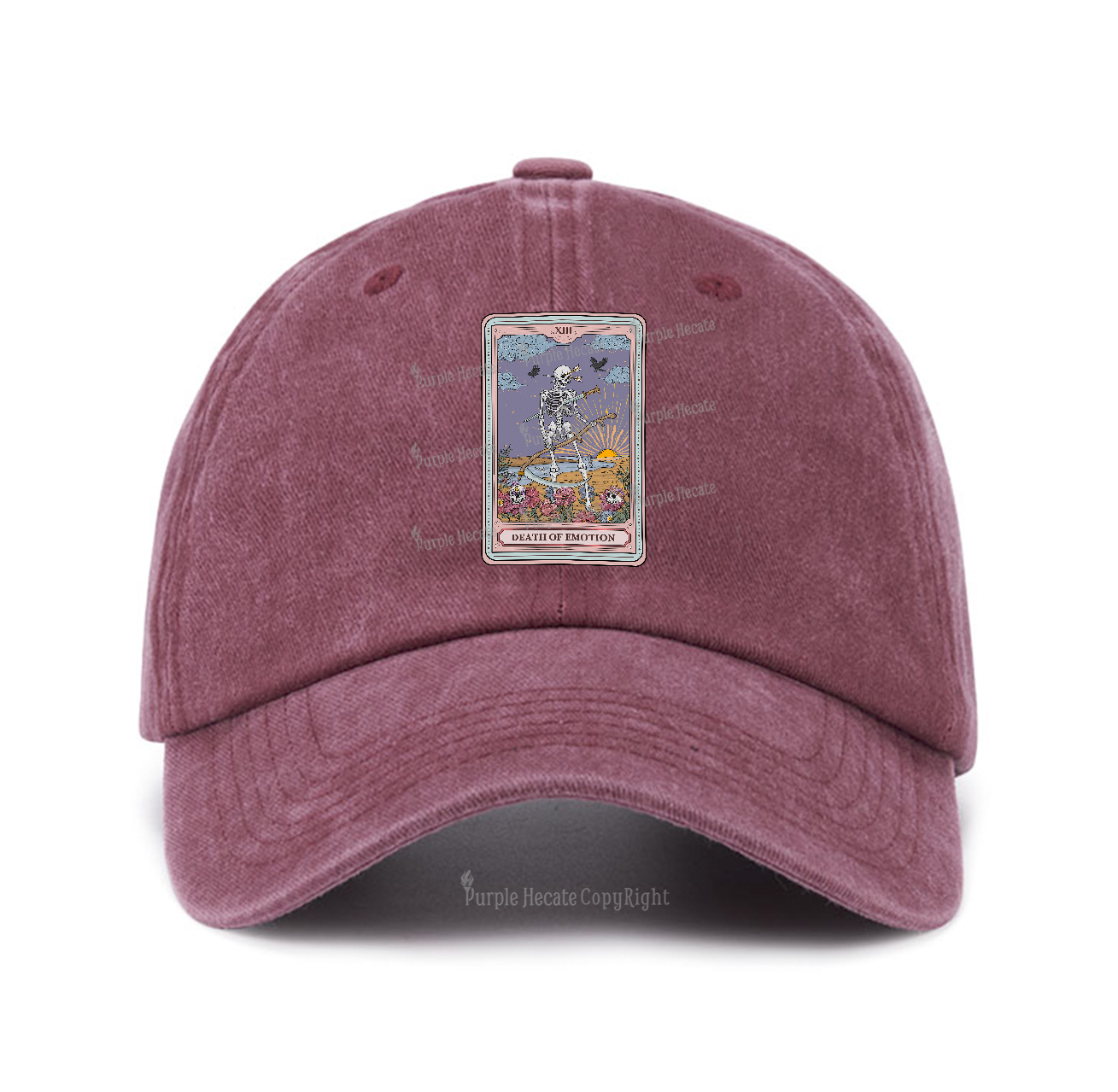 Purplehecate The Death Of Emotion Tarot Baseball Cap