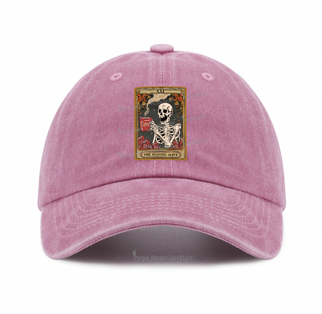 Purplehecate The Staying Alive Tarot Card Baseball Cap