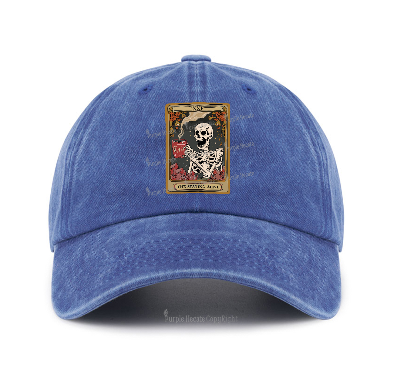 Purplehecate The Staying Alive Tarot Card Baseball Cap