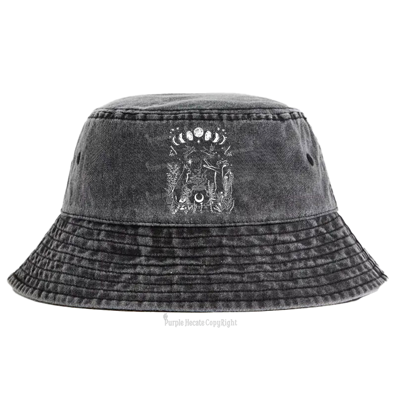 Purplehecate Celestial Cat Bucket Hat