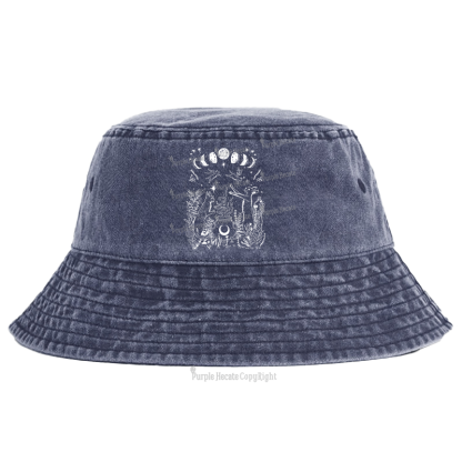 Purplehecate Celestial Cat Bucket Hat