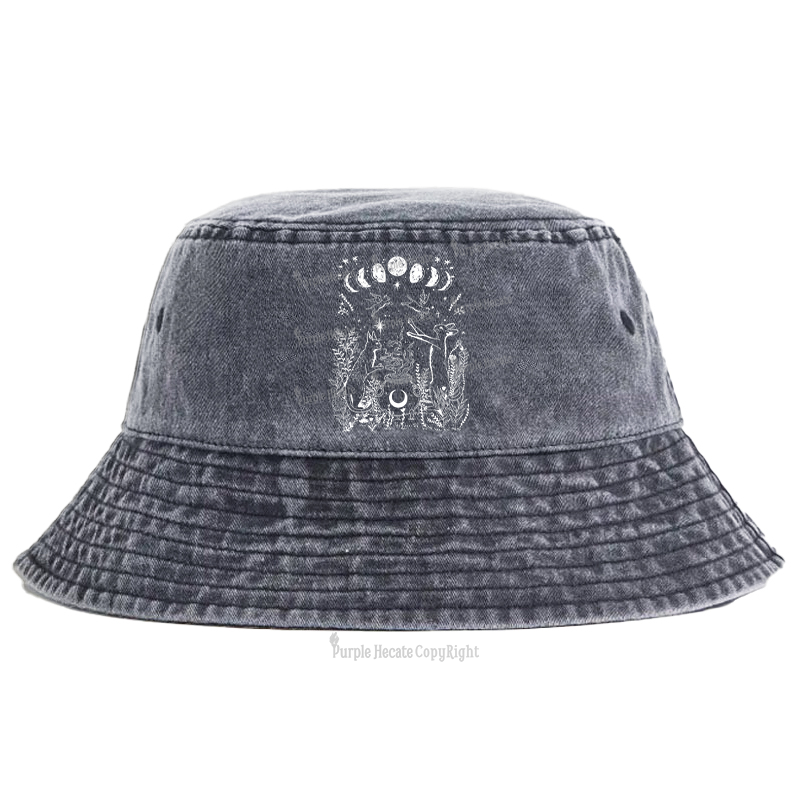Purplehecate Celestial Cat Bucket Hat