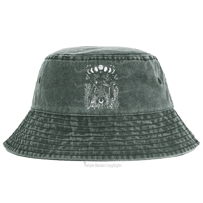 Purplehecate Celestial Cat Bucket Hat