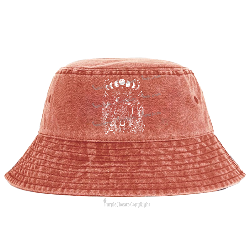 Purplehecate Celestial Cat Bucket Hat