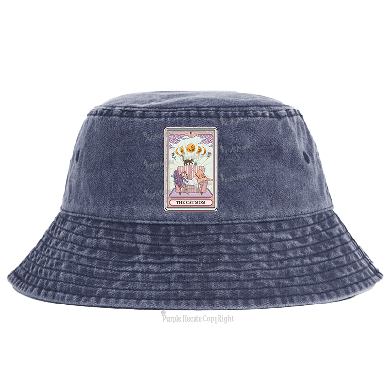 Purplehecate The Cat Mom Tarot Bucket Hat