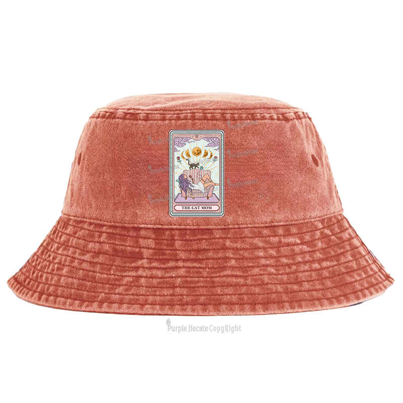 Purplehecate The Cat Mom Tarot Bucket Hat