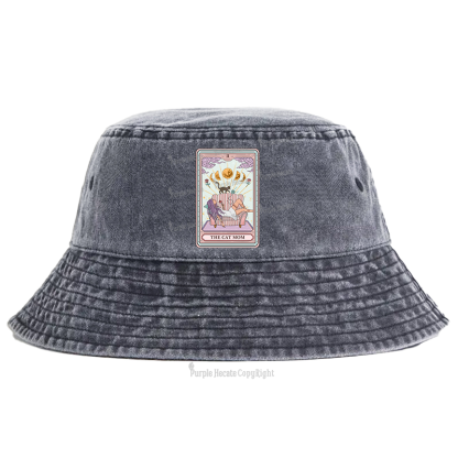 Purplehecate The Cat Mom Tarot Bucket Hat