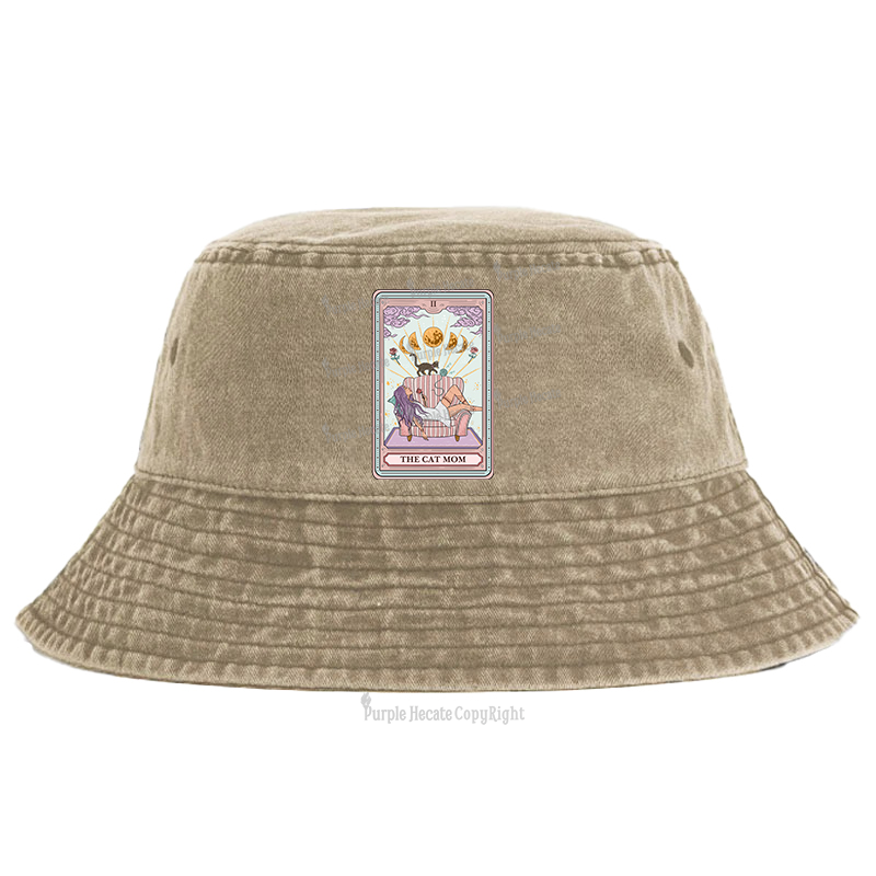 Purplehecate The Cat Mom Tarot Bucket Hat