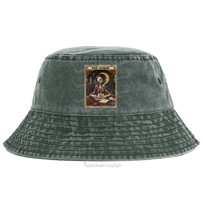 Purplehecate The Nurse Tarot Card Bucket Hat