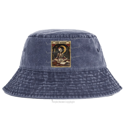 Purplehecate The Nurse Tarot Card Bucket Hat