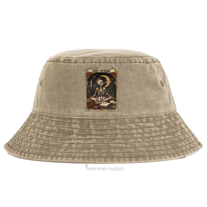 Purplehecate The Nurse Tarot Card Bucket Hat