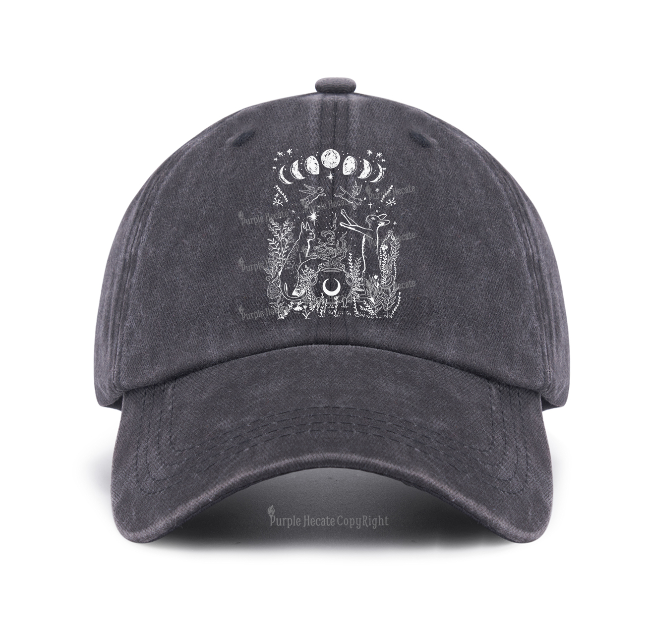 Purplehecate Celestial Cat Baseball Cap
