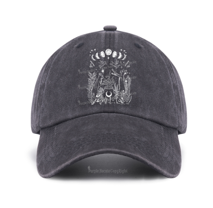 Purplehecate Celestial Cat Baseball Cap