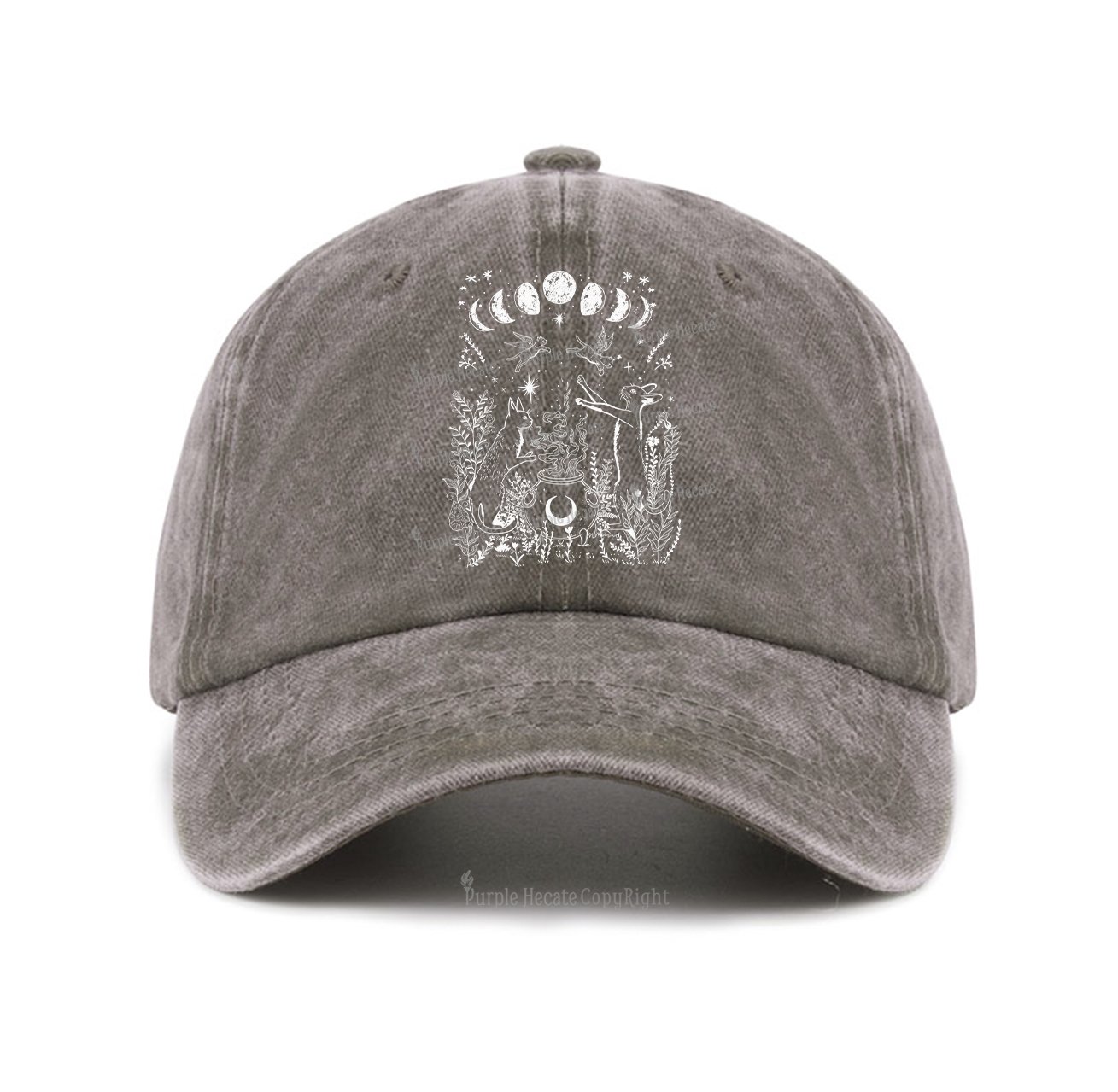 Purplehecate Celestial Cat Baseball Cap