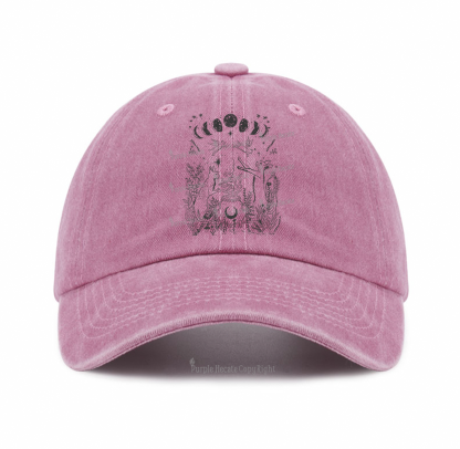 Purplehecate Celestial Cat Baseball Cap