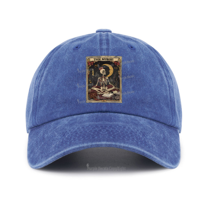 Purplehecate The Nurse Tarot Card Baseball Cap