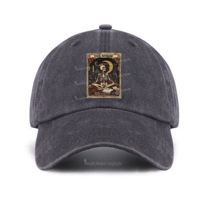Purplehecate The Nurse Tarot Card Baseball Cap