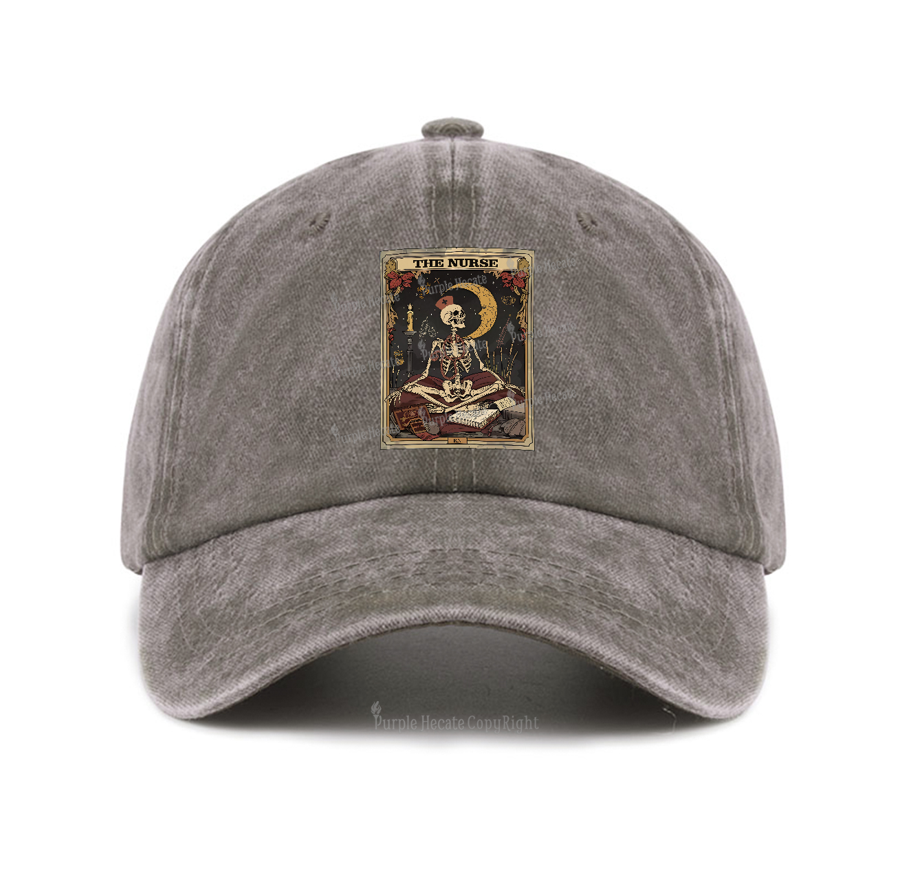 Purplehecate The Nurse Tarot Card Baseball Cap