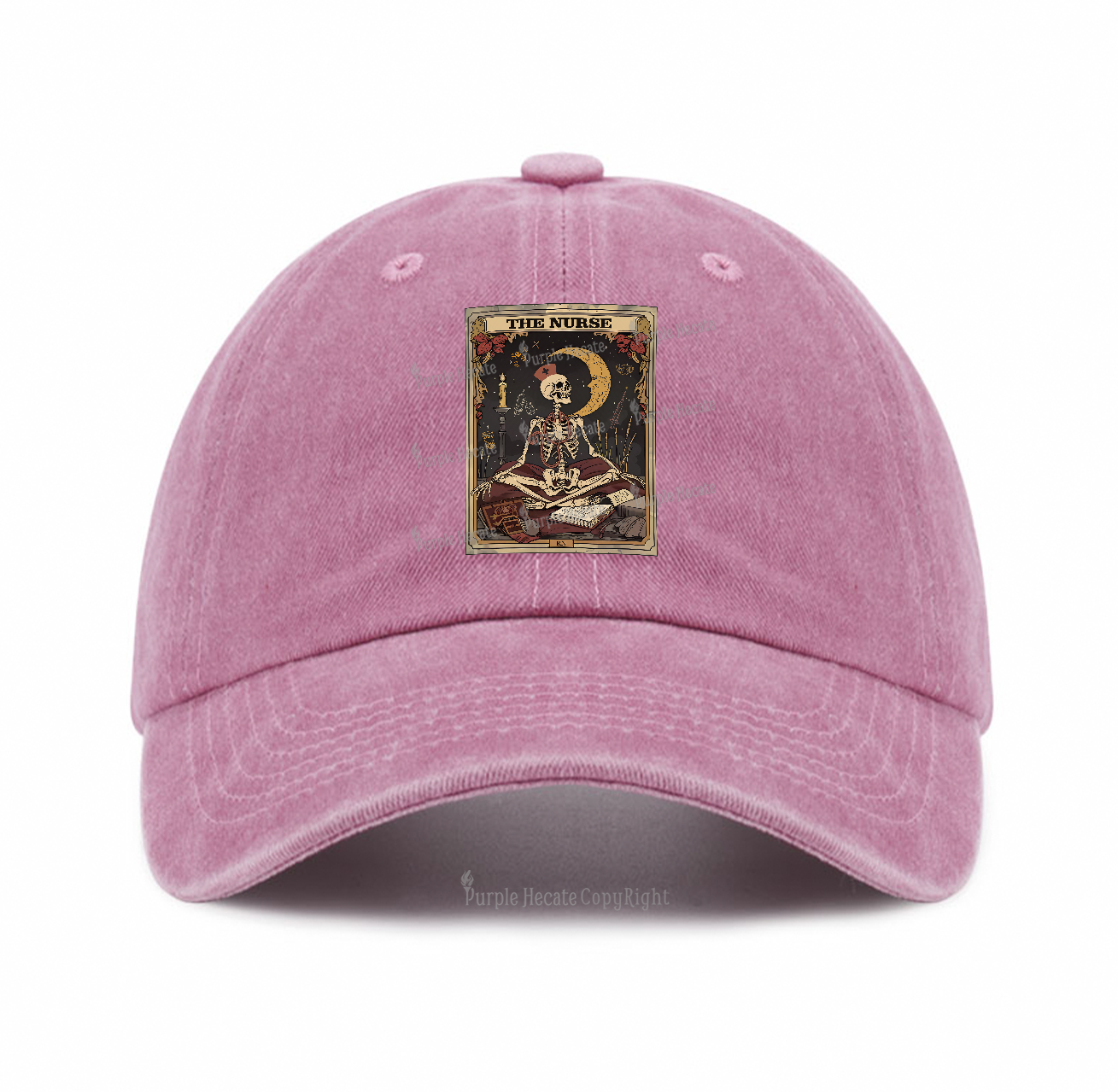 Purplehecate The Nurse Tarot Card Baseball Cap