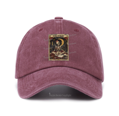 Purplehecate The Nurse Tarot Card Baseball Cap
