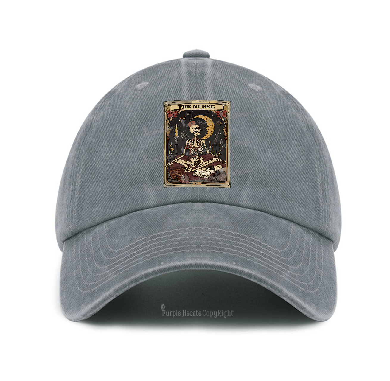 Purplehecate The Nurse Tarot Card Baseball Cap
