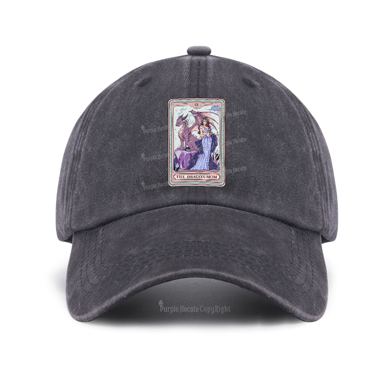 Purplehecate The Dragon Tarot Baseball Cap