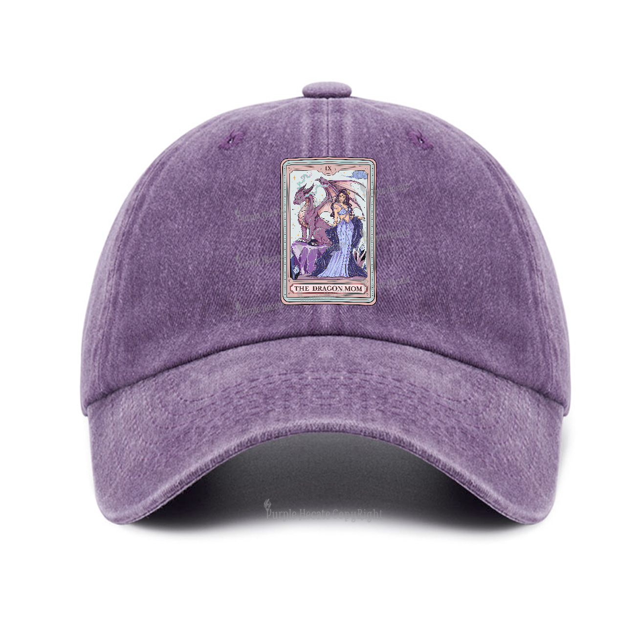Purplehecate The Dragon Tarot Baseball Cap
