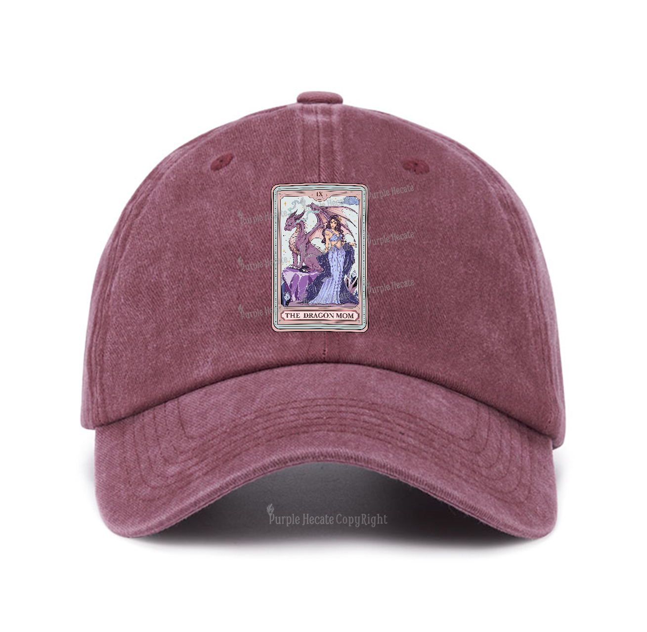 Purplehecate The Dragon Tarot Baseball Cap