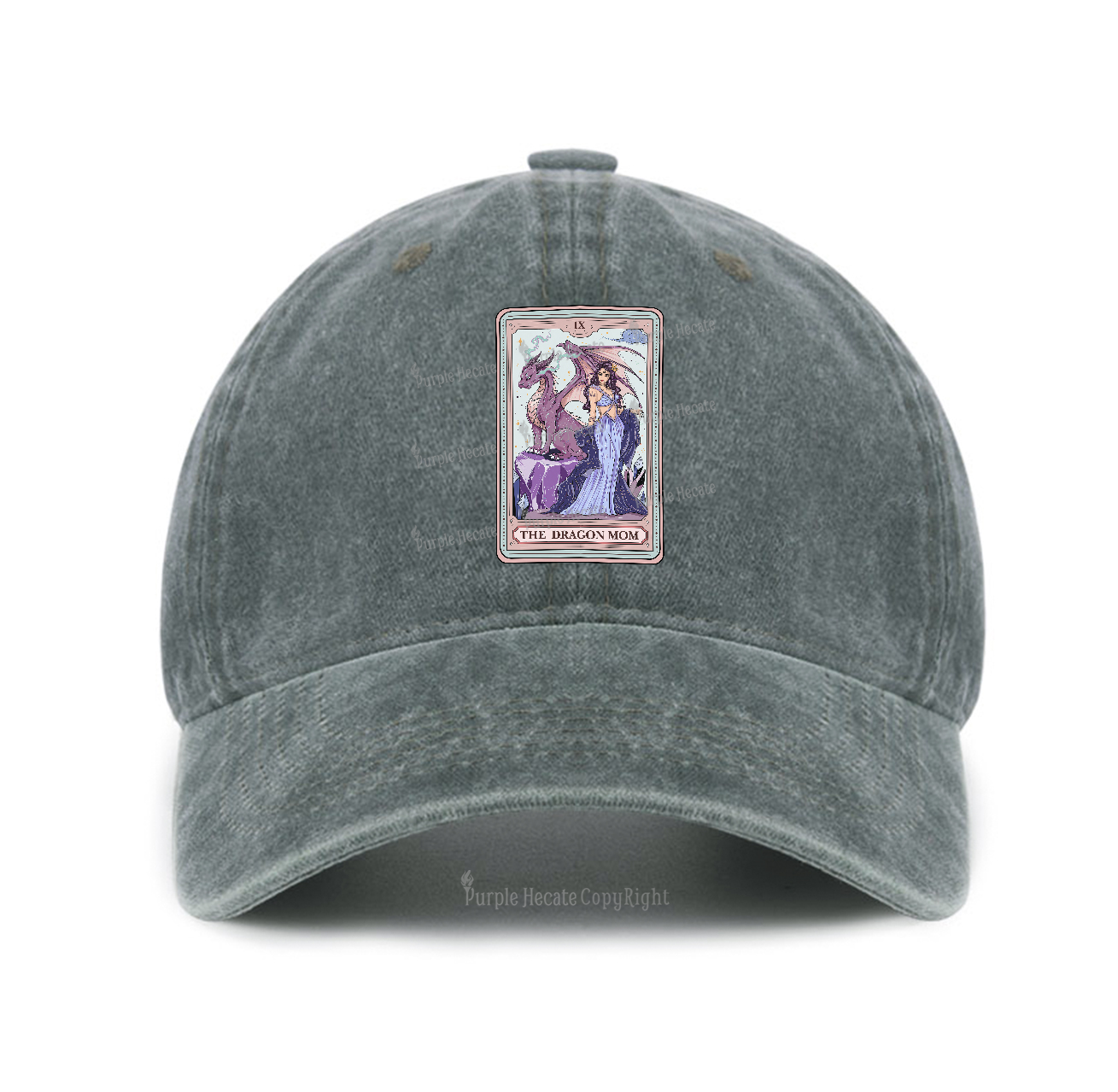 Purplehecate The Dragon Tarot Baseball Cap