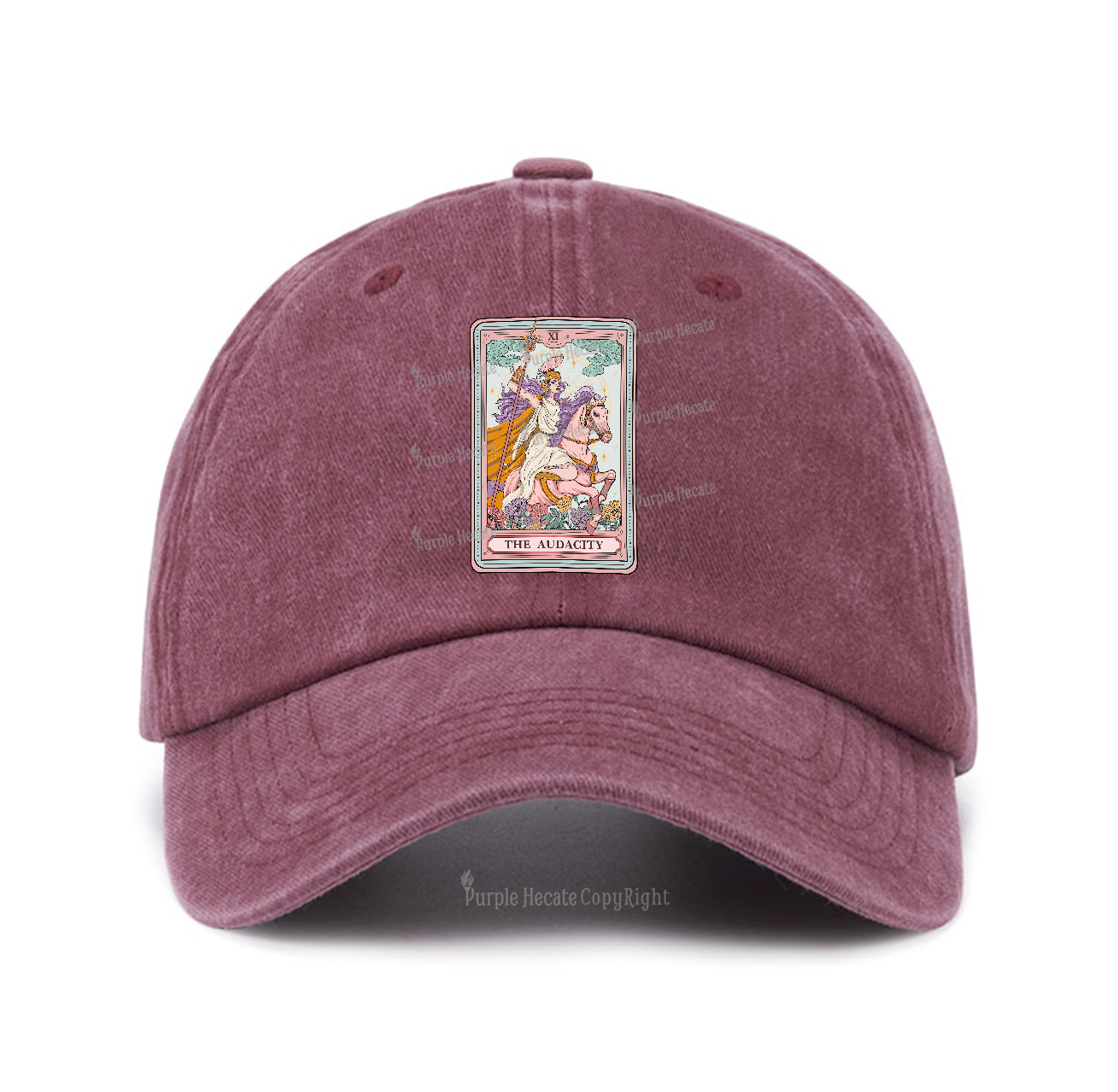 Purplehecate The Audacity Tarot Card Baseball Cap